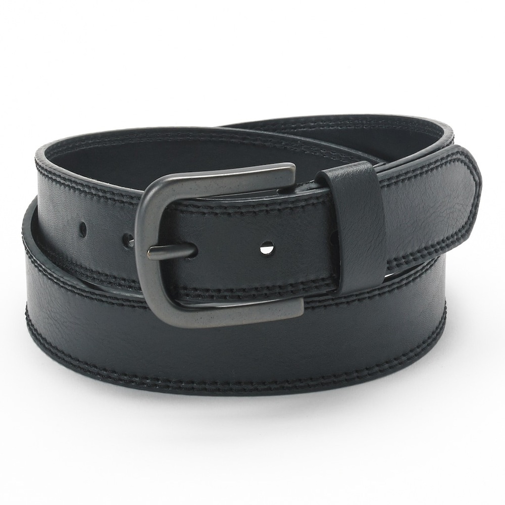 Men’s Dickies Black Leather Belt NWT